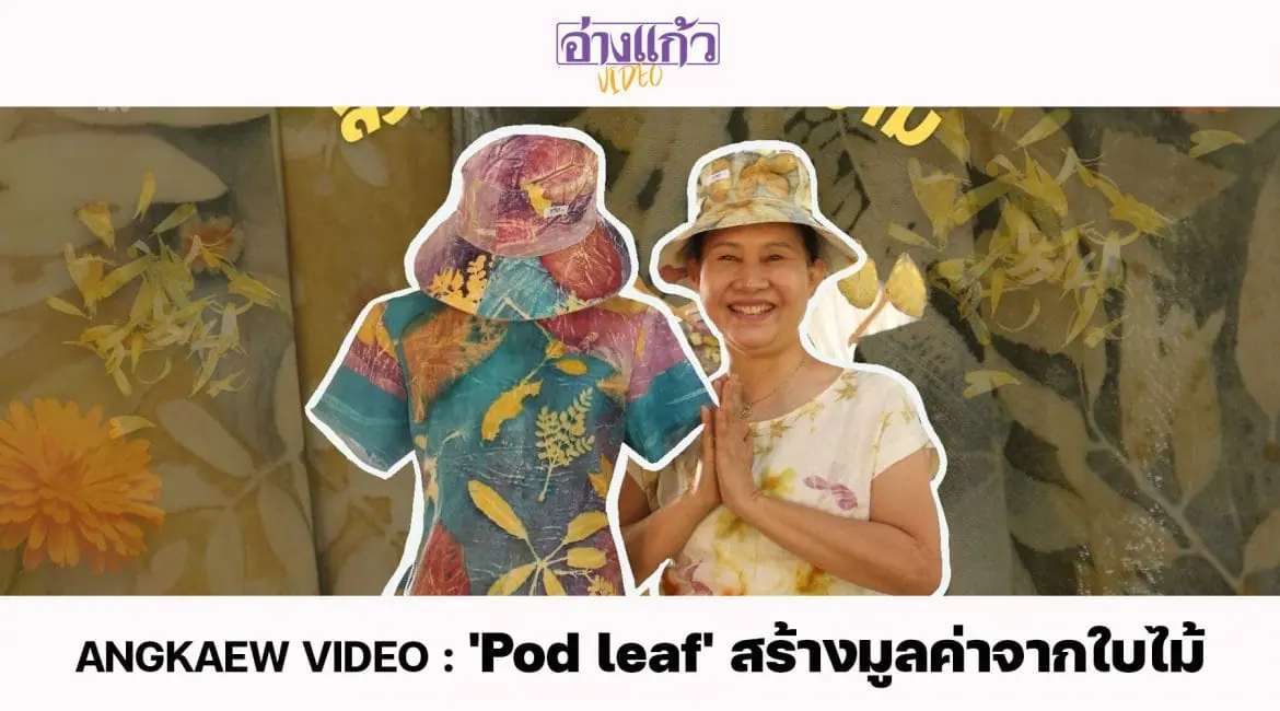 ANGKAEW VIDEO : ‘Pod Leaf’ สร้างมูลค่าจากใบไม้