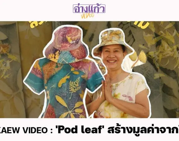 ANGKAEW VIDEO : ‘Pod Leaf’ สร้างมูลค่าจากใบไม้