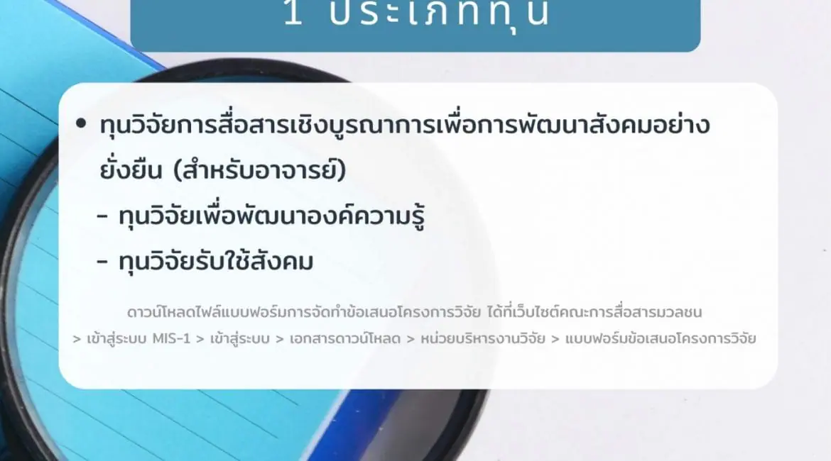 (ทุนวิจัยภายในคณะ) ขยายระยะเวลาครั้งที่ 3 การเปิดรับข้อเสนอโครงการวิจัยเพื่อขอทุนอุดหนุนวิจัยจากงบประมาณเงิน รายได้คณะ ปีงบประมาณ 2567
