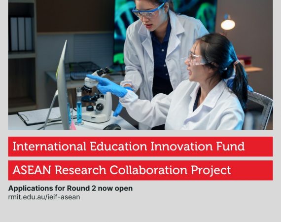 (ทุนภายนอกมหาวิทยาลัย) ประชาสัมพันธ์การเปิดรับสมัครทุนโครงการ International Education Innovation Fund (IEIF) ASEAN Research Collaboration Project รอบที่ 2 (Australian Government Department of Education)