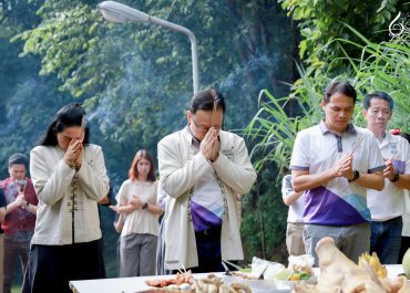 การสื่อสารฯ มช. ร่วมใจจัดพิธีไหว้ศาลอารักษ์ ประจำปี 2568 สืบสานความเชื่อและสร้างสิริมงคลแก่บุคลากรและนักศึกษา