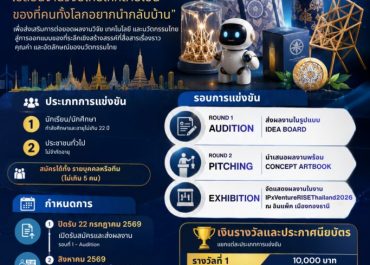 (ประกวด) ประชาสัมพันธ์การประกวดรางวัล RISE+ Awards 2026 ภายใต้แนวคิด “Every Innovation Has a Story: เปลี่ยนงานวิจัยไทยให้กลายเป็นของที่คนทั้งโลกอยากนากลับบ้าน”